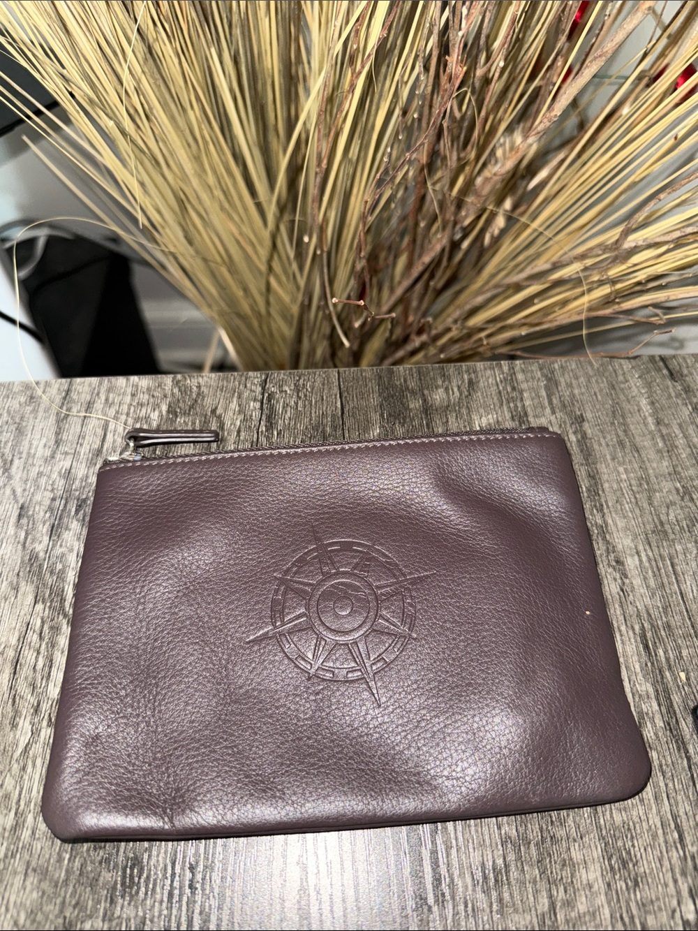 Leatherology Small Leather Zipper Pouch 5x7 Chocolate Brown